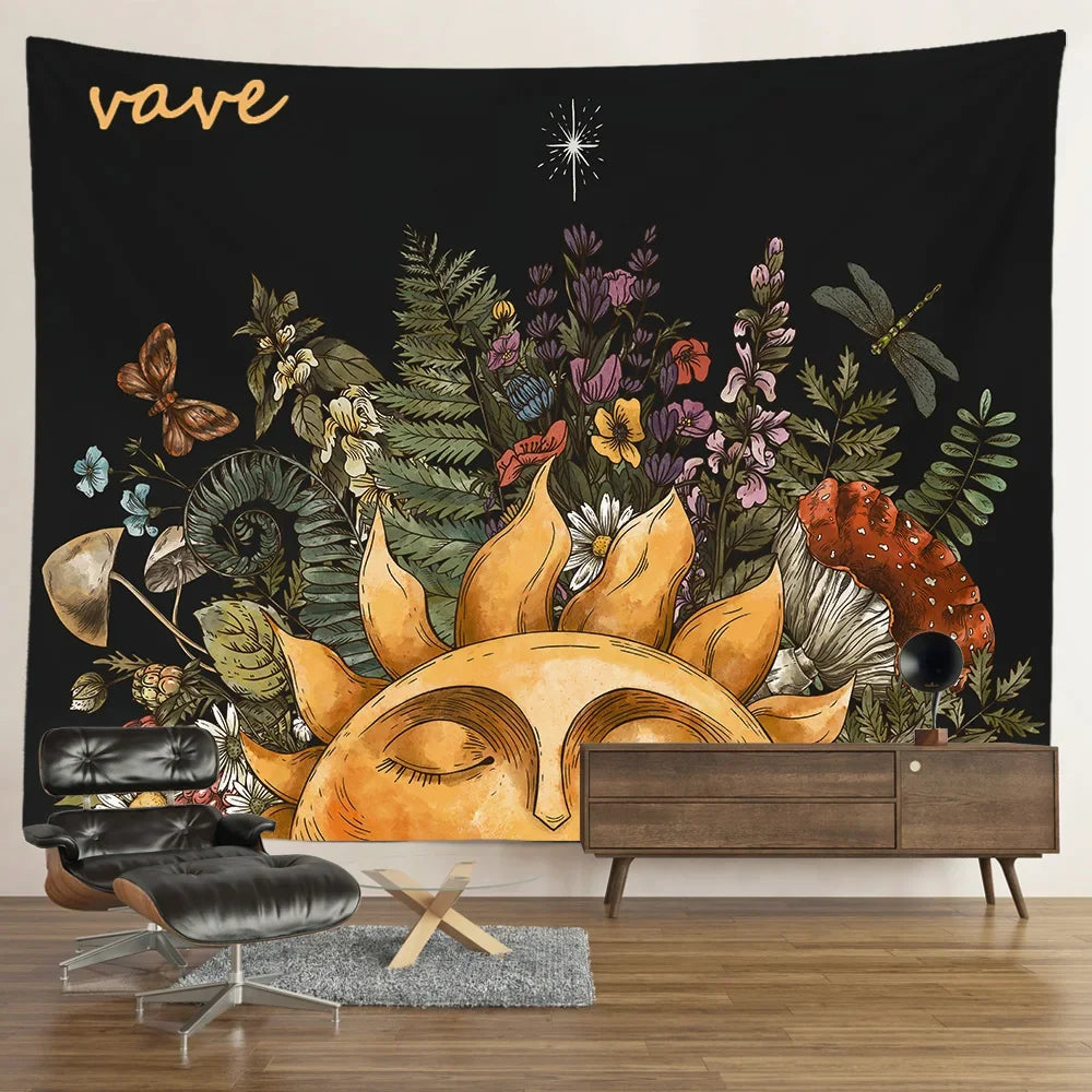Sleeping sun in the heart of an enchanted nature